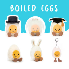 Boiledegg 水煮卵人形人形楽しいドクターエッグ新郎新婦ダイビングエッグぬいぐるみギフト