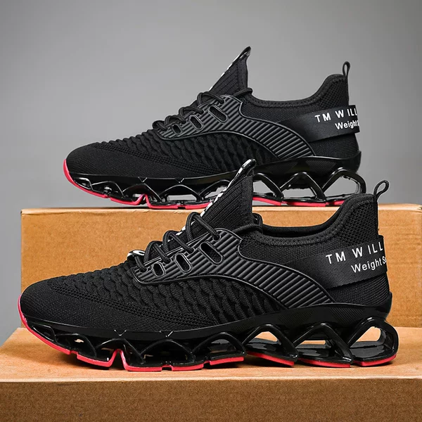 Factory Direct Sales Cross-Border Blade Sports Men's Shoes Mesh Casual Running Shoes 48 Large Size Coconut Casual Summer New Style