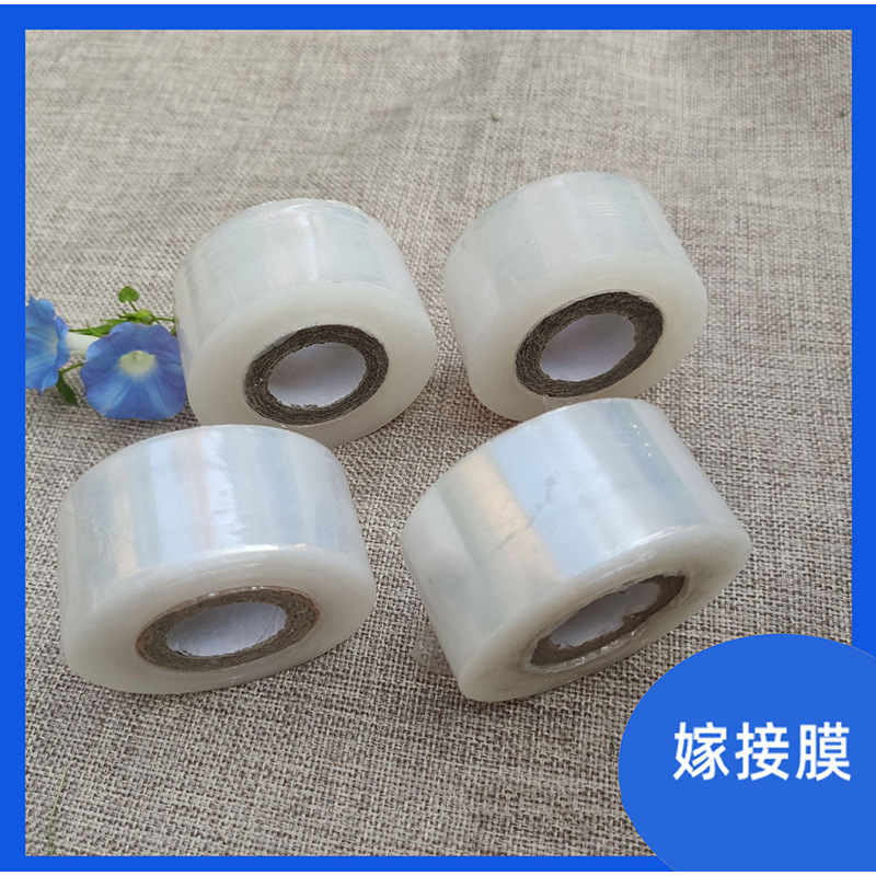 Película de injerto de PE profesional fruta árbol plántulas película especial película de bobinado Película autoadhesiva embalaje sin nudos película de estiramiento transparente