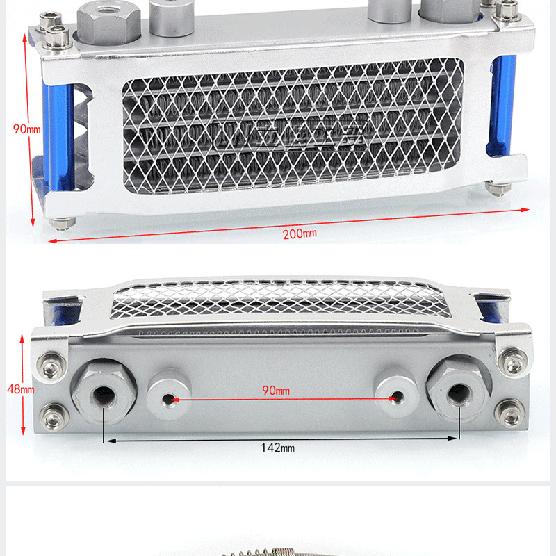 Off-Road Motorcycle Monkey Bike Oil Cooler Monkey Car Curved Beam Machine 50-110Cc Aluminum Radiator
