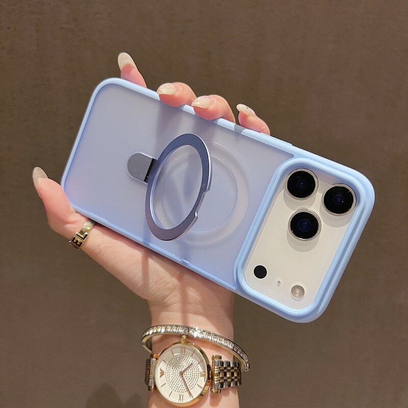Iphone18Promax Pivot Stand Magnetic Phone Case Suitable for Apple 17 Lens Film 15 Skin-Feel Matte 16