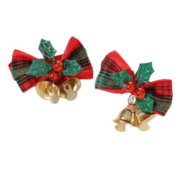 Red small bell with bow with bell