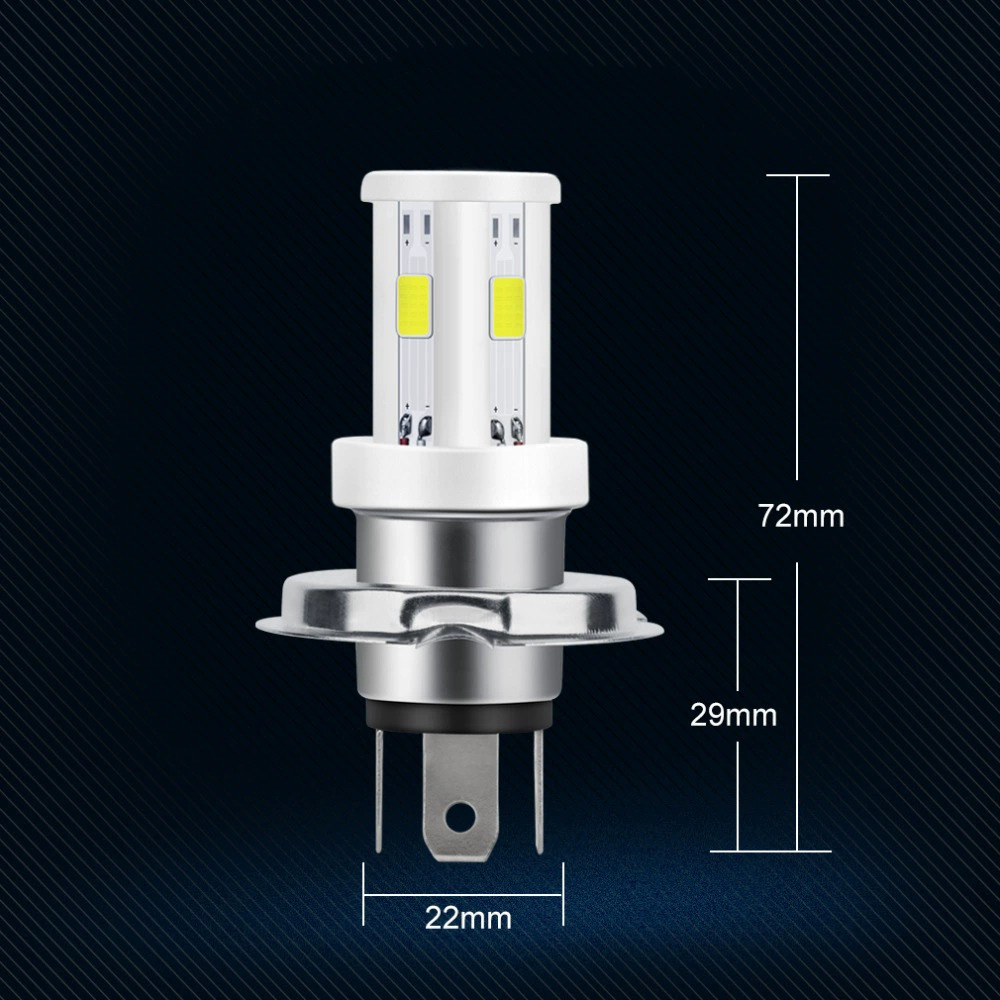 H4 faro LED cerámico luz de motocicleta H6. BA20D doble garra triple garra H4 lámpara de coche