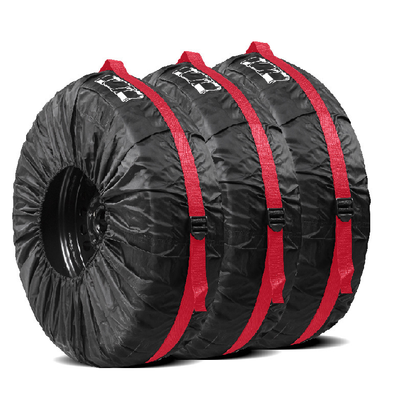 Cross-Border Hot-Selling Car Tire Cover, Full-Cover Tire Cover, 190t Polyester Taffeta Tire Cover, Tire Storage Bag, Protective Cover