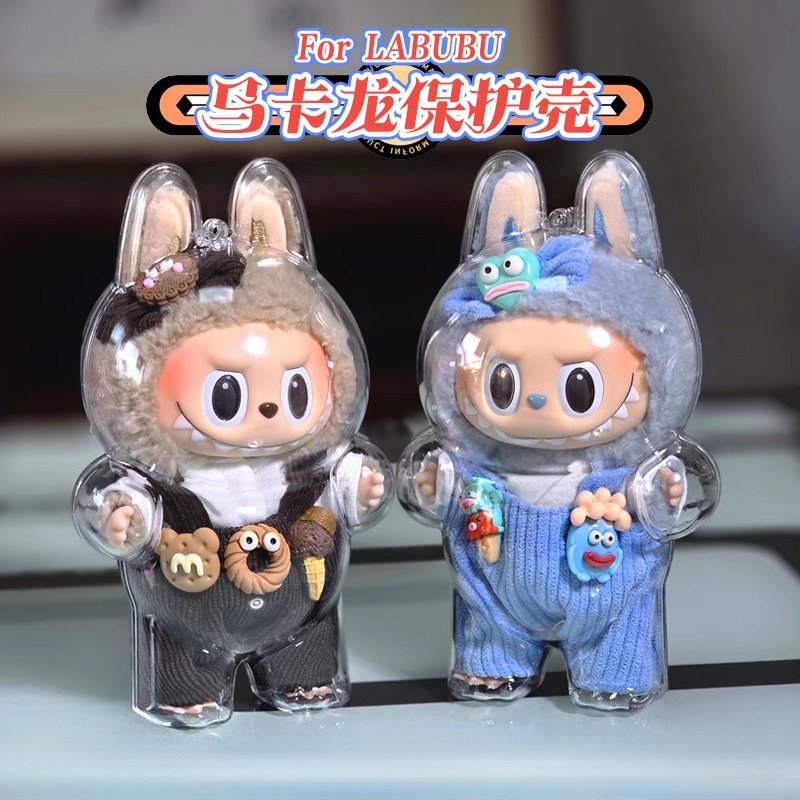 バブルマットspエナメルぬいぐるみSKULLPANDA冬楽章全透明アクリル保護カバー|undefined