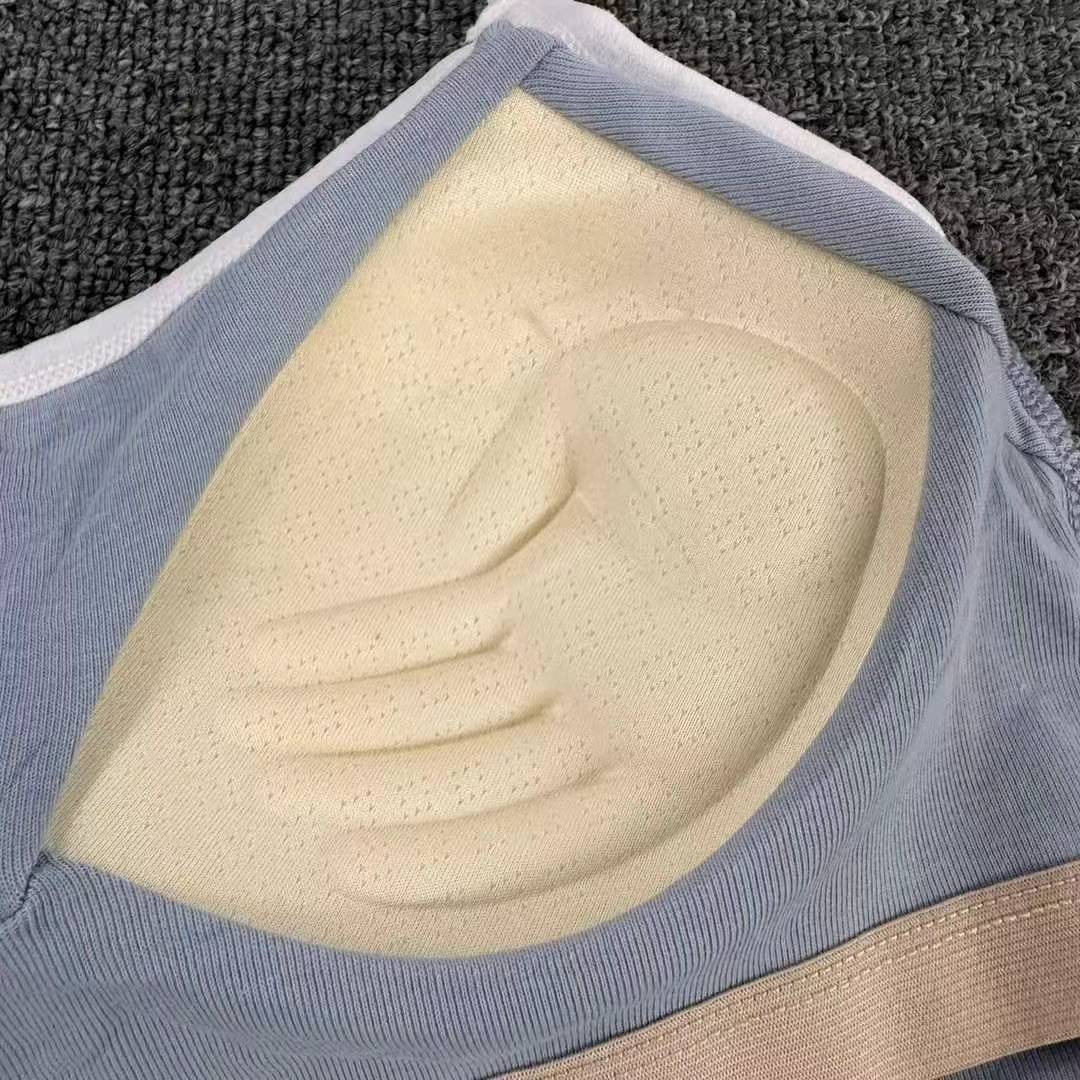 Nueva taza fija sin costuras de alta calidad, chaleco de dama sin anillo de acero, bra de yoga, ropa interior deportiva, mujer al por mayor