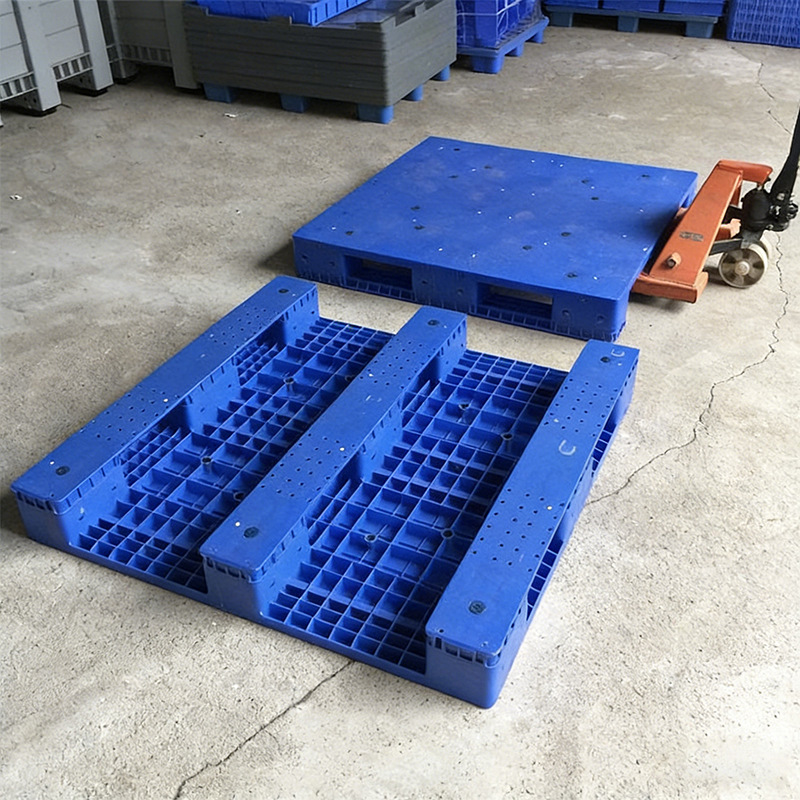 叉车平面川字卡板 可加钢条川字卡板托盘 加钢条川字平板栈板