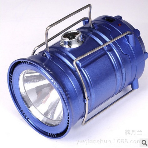 Luz de camping al aire libre Super brillante LED Luz de caballo Luz de camping luz de emergencia luz de la tienda luz recargable portátil luz solar