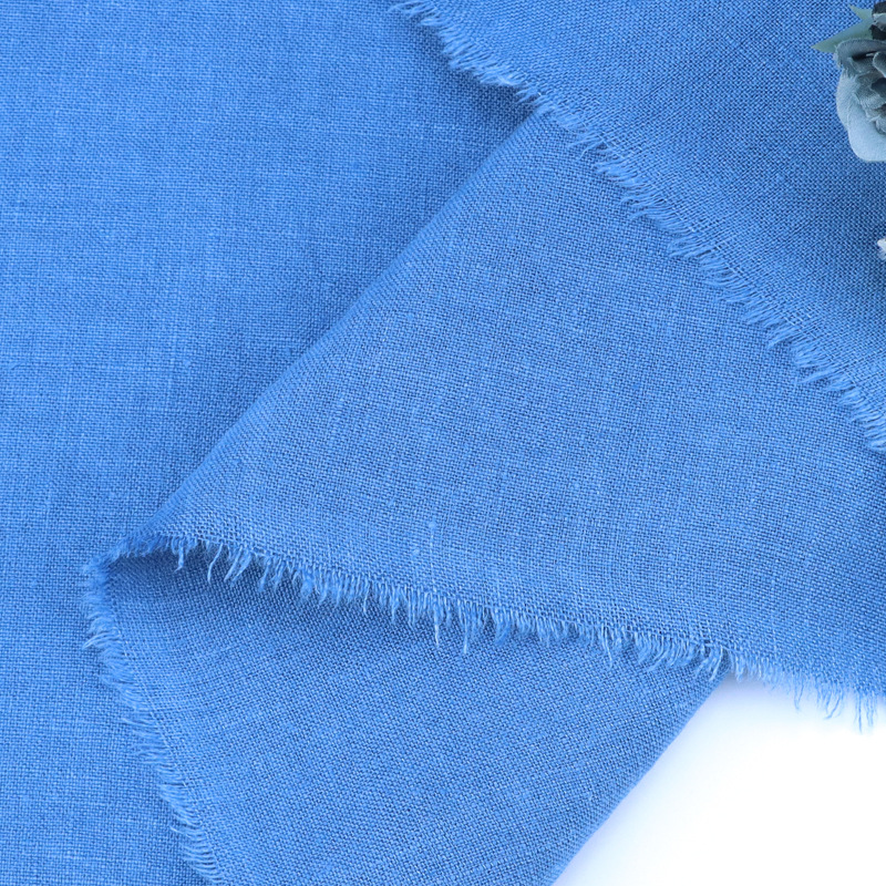 Tela de lino puro liso color sólido Hanfu tela de lino 100 tela de lino tela de vestir de estilo europeo y americano image 5