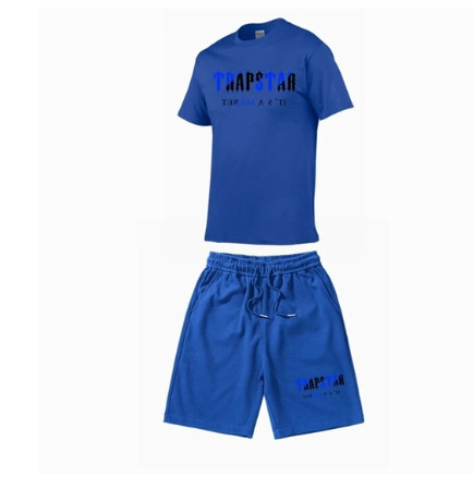 Camiseta de manga corta de algodón para hombres de verano de comercio exterior ins marca de moda camiseta suelta para hombres de todo fósforo Top deportivo