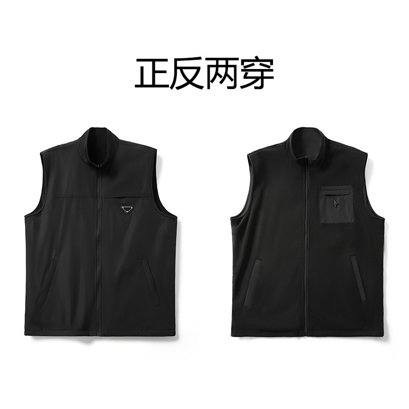 意式轻奢！双面穿！情侣款秋冬加绒保暖轻商务百搭背心马甲多口袋|undefined