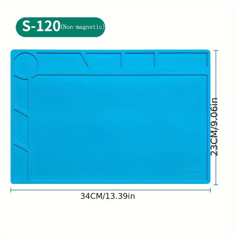 Tapete de Silicona Antiestático S-160 Magnético para Reparación de Celulares image 8