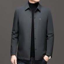 专柜高档男士保暖羽绒服2025新款时尚青中年男装畜热鹅绒百搭外套