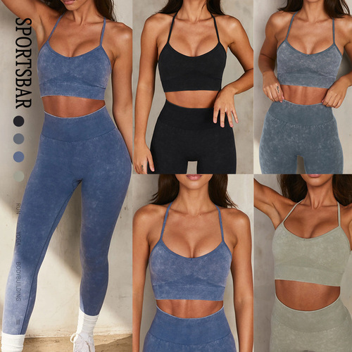 Cross-border high-waist Lulu yoga attire shaping beautiful back, bare-feeling yoga top running shock-absorbing yoga clothing summer