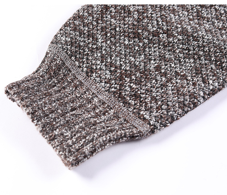 Herren Strickjacke Für Herbst Winter Gefüttert Mit Stehkragen_voghion.com