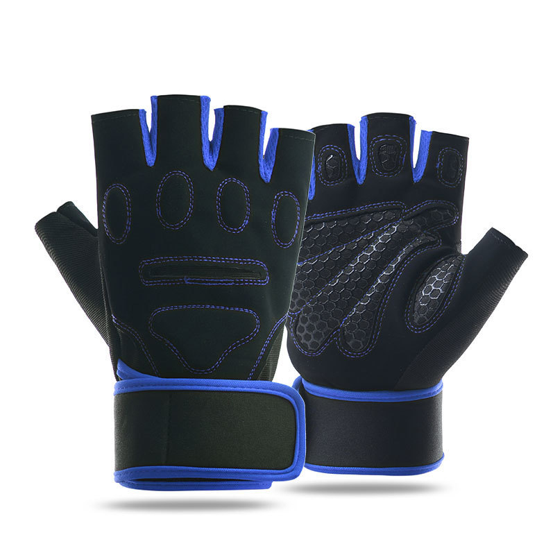 Guantes deportivos de acondicionamiento físico respirables medio dedo protector哑铃 ejercicio de levantamiento de pesas al aire libre ciclismo montañismo actualización antideslizante y resistente al desgaste image 14