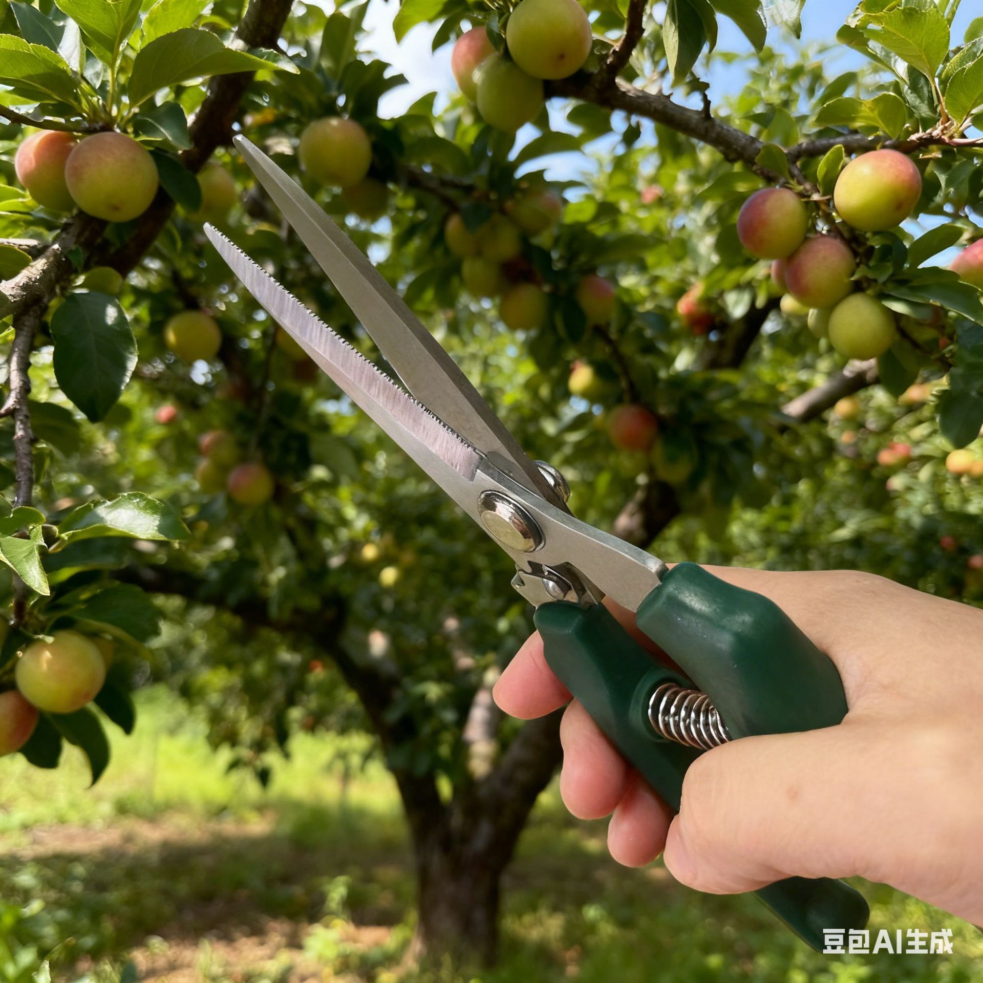 生成果园摘果场景图片
