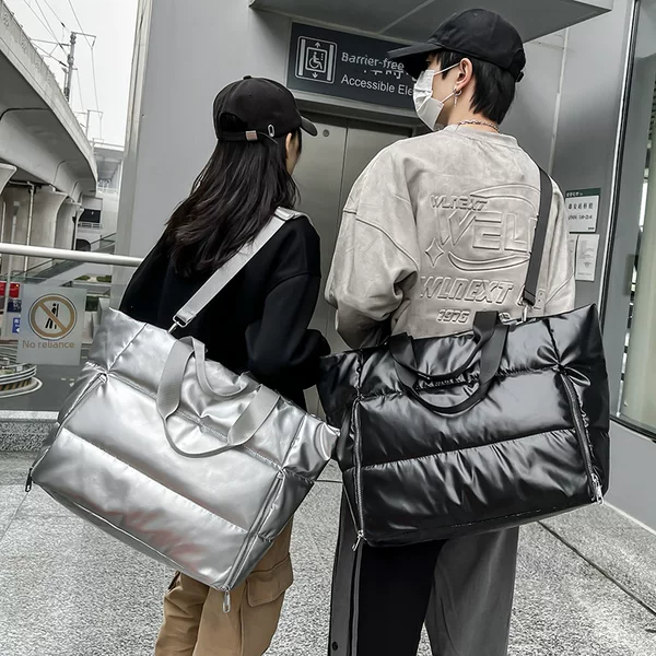 Short-Distance Travel Bag for Men and Women in Autumn and Winter New Large-Capacity Handbag Fashionable Outing Business Trip Shoulder Luggage Bag