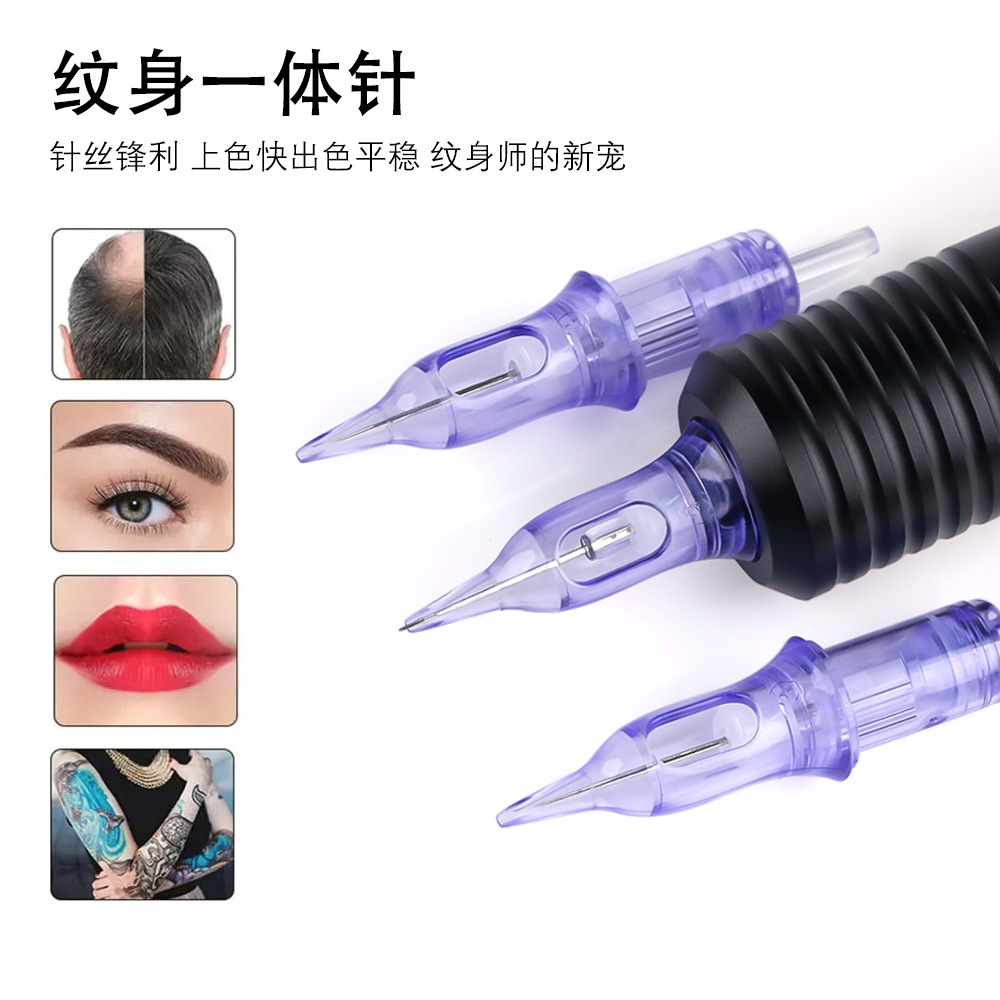 10 Tattoo Cylinder Needles 1203RL Disposable Tattoo Needles for Permanent Makeup Eyeliner, Lips and Eyebrows