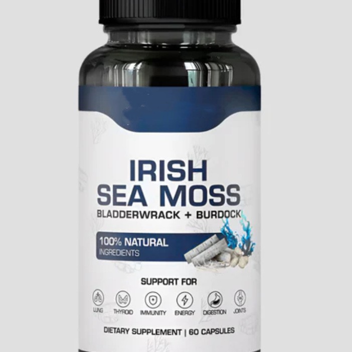 Hot-Selling Export Product Irish Seaweed Capsules Irishsea Moss Factory Direct Delivery Supports Oem