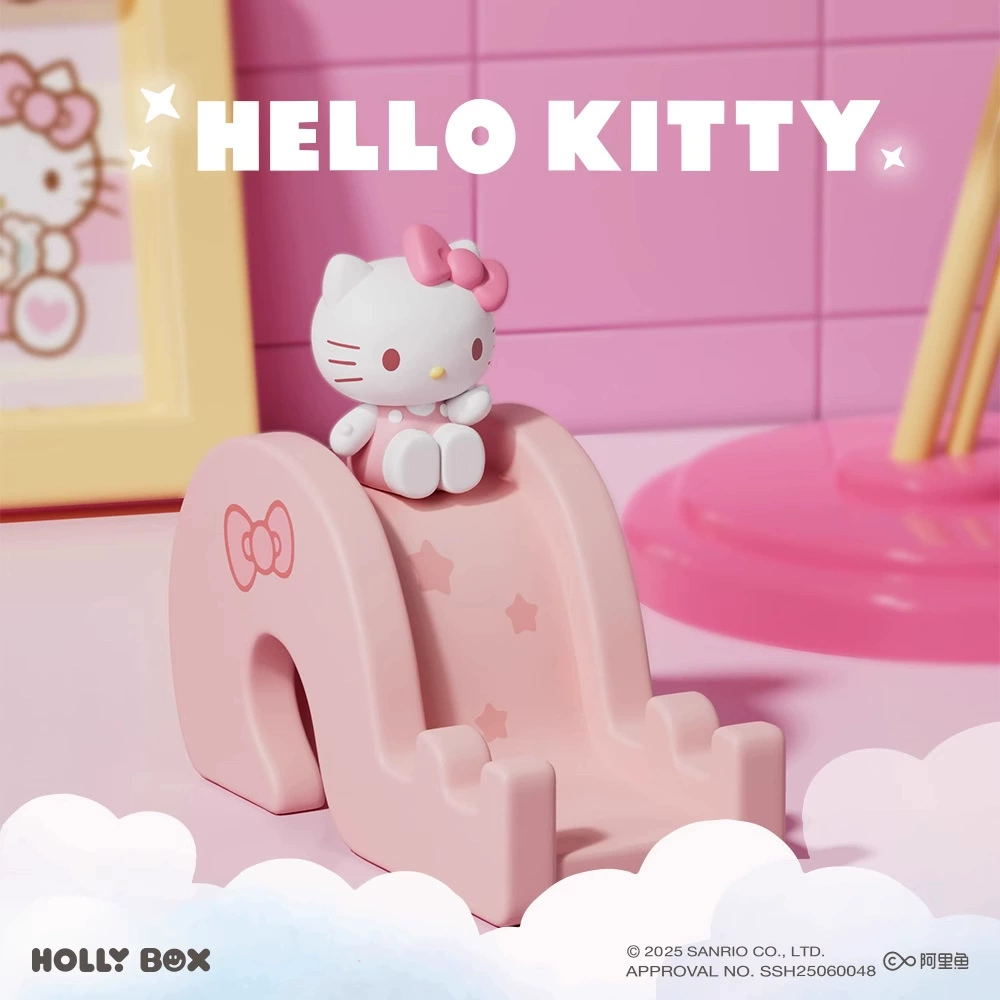 Подставка-горка для телефона (Sanrio) Kuromi Hello Kitty My Melody Cinnamoroll — фигурка-сюрприз