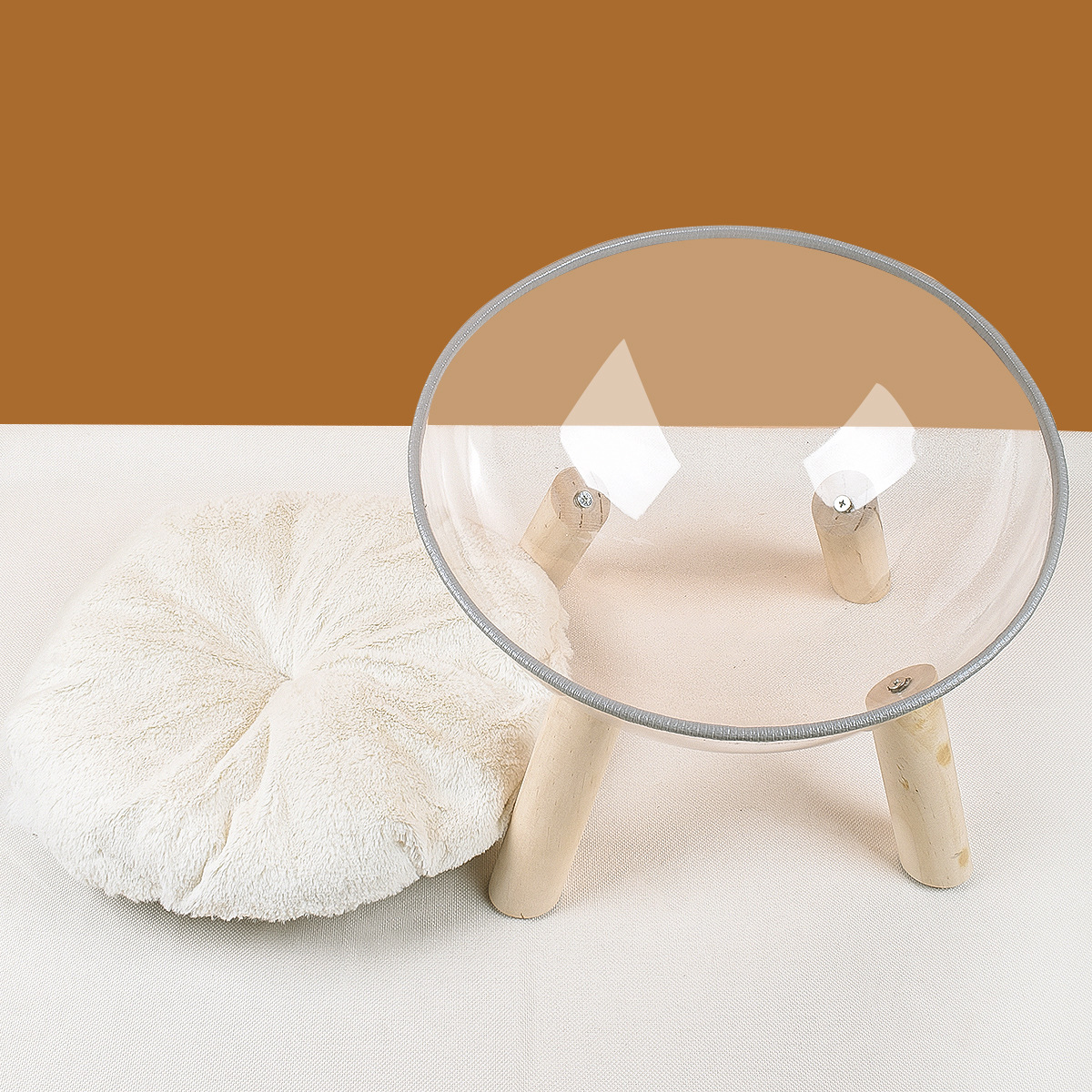 Mascotas nido de gato transparente extraíble fácil limpieza soporte nido cuatro estaciones universal nido estera de separación para mascotas suministros al por mayor