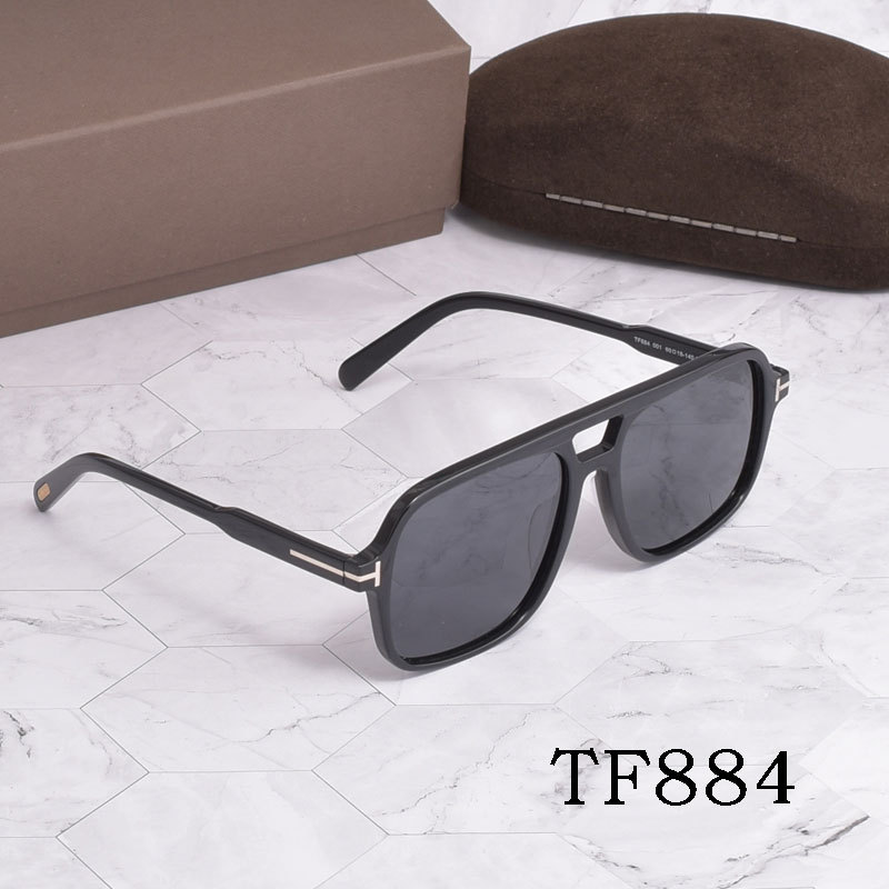 TOM TF884 Günəş Eynəyi - Polarizasiyalı, Uniseks, Düzbucaqlı Çərçivə