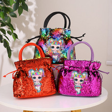 厂家销售新款2022儿童亮片手提包女童可爱卡通公主包独角兽零钱包