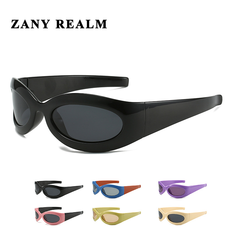 Nueva moda de los hombres picante chica de alto grado gafas de sol y2g redondo cóncavo forma de la calle fresco europeo y americano fabricantes