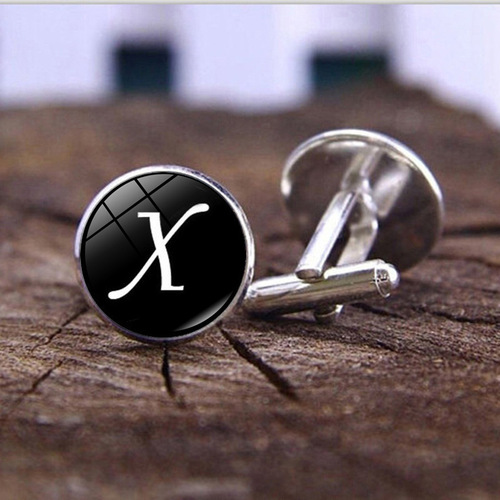 26 English words time gemstone cufflinks men's fashion French shirt buttons cuffs cuffs accessories wholesale