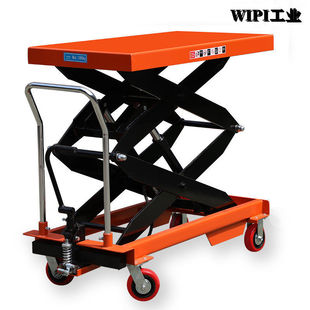 Manual Hydraulic Lift Platform Trolley Mold Platform Trolley Mobile Lift Scissor Type Small Flatbed Truck