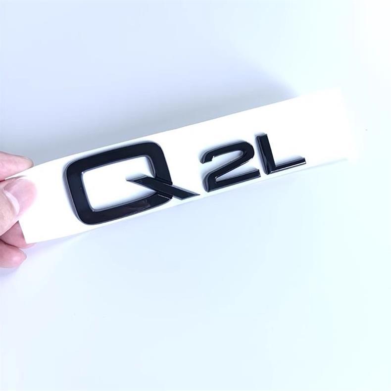 FAW Audi Q3 Q2L black emblem, 3540 TFSI engine displacement badge, four-wheel drive rear badge, center grille badge, and custom lettering stickers
