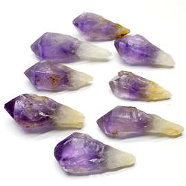 巴西紫水晶柱 紫水晶簇小骨干碎石 水晶饰品配件裸石材料 水晶簇