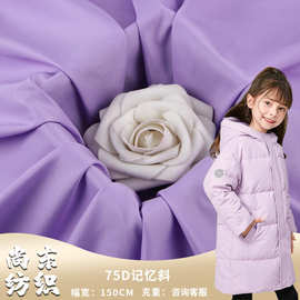 75D双捻记忆斜 秋冬风衣派克服夹克面料 春夏工装裤面料