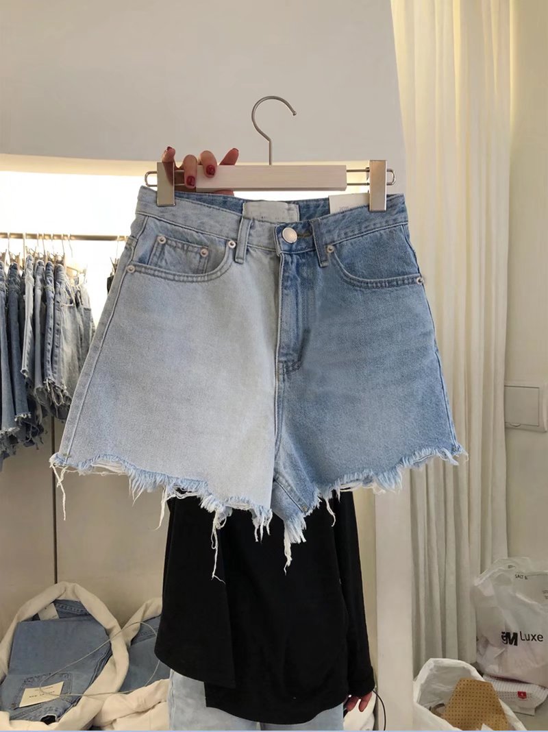 perna larga, streetwear de verão feminino, shorts