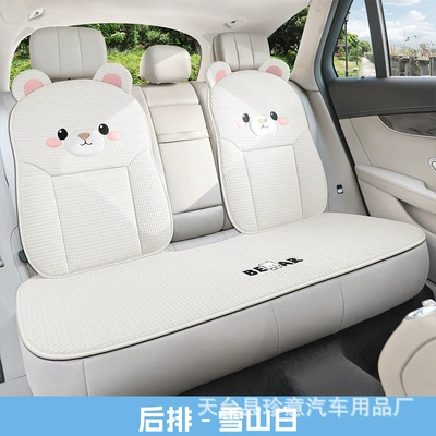 Seats, Non-Slip Seat Cover – Seat cushion, seat cover - snow-mountain-white-all-rear-rows