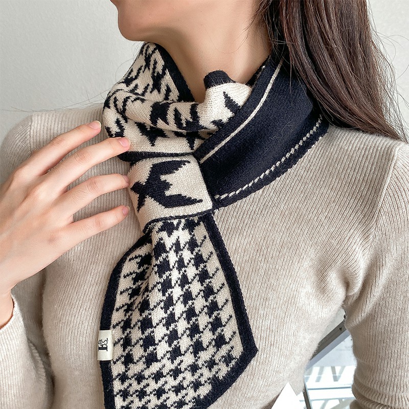 20 #-큰 houndstooth 검은 쌀