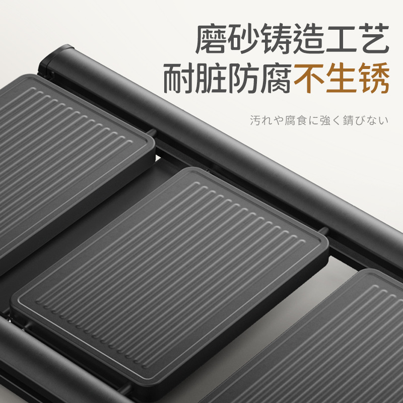 Escalera doméstica engrosada escalera plegable escalera de espiga multifuncional interior multifuncional retráctil de tres pasos taburete de escalera pequeña de cuatro pasos