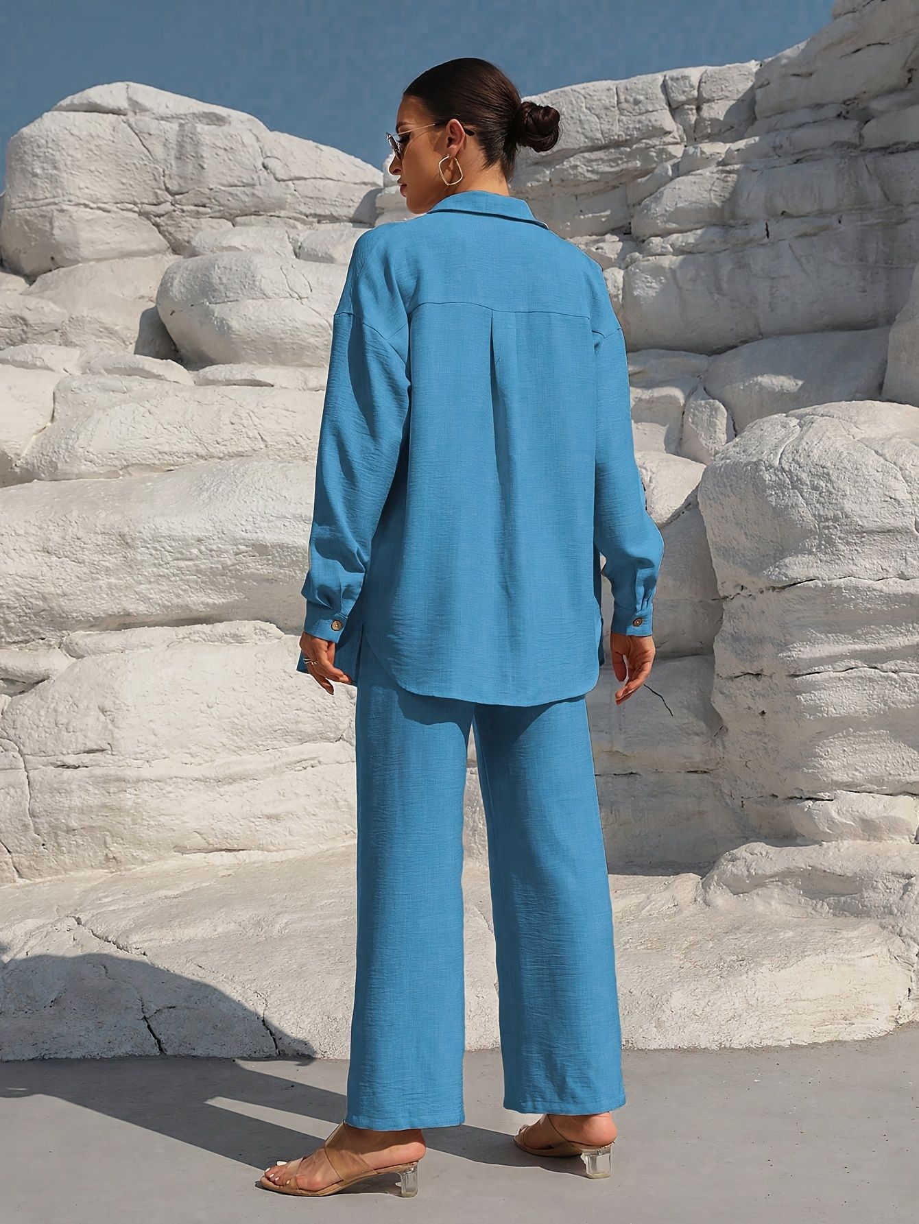 Elegant Two-piece Long-sleeve Cardigan Set For Women Plus Size_voghion.com