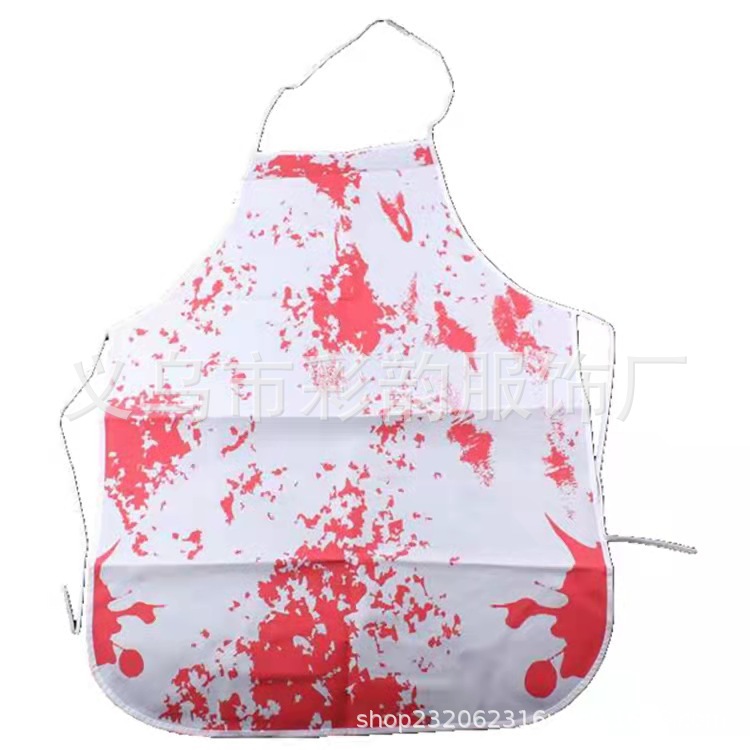 Amazon E-commerce Halloween disfraz de terror delantal de sangre calcetines de sangre enfermera cocinera calcetines de sangre delantal