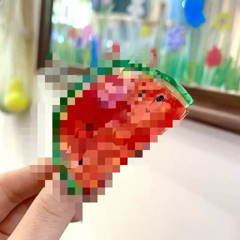 新款醋酸水果抓夹可爱草莓樱桃发夹后脑勺盘发鲨鱼夹头饰发抓发饰|undefined