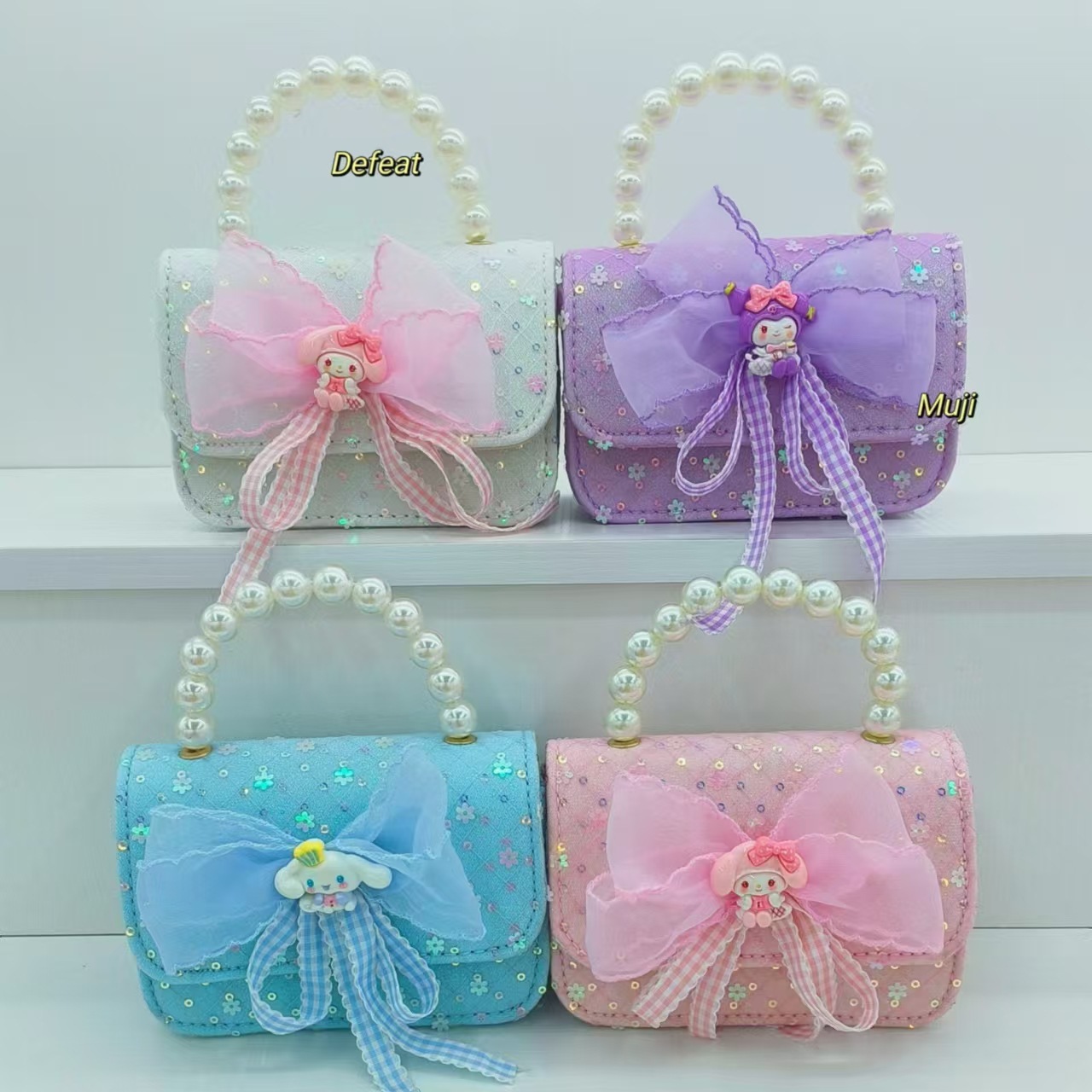 Bolso de perlas bolso de accesorios de cinturón Melody Kullomi bolso de princesa infantil bolso de Año Nuevo para niñas bolso pequeño