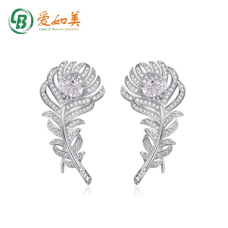 2023 new fashion popular flower high carbon diamond earrings S925 sterling silver earrings female niche design factory wholesale