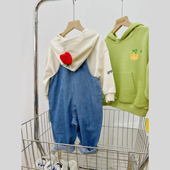 【出去玩】嘟嘟家寶寶連帽衛衣春裝兒童上衣男童休閒套裝女童裝潮