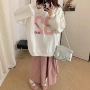 大码字母宽松休闲卫衣