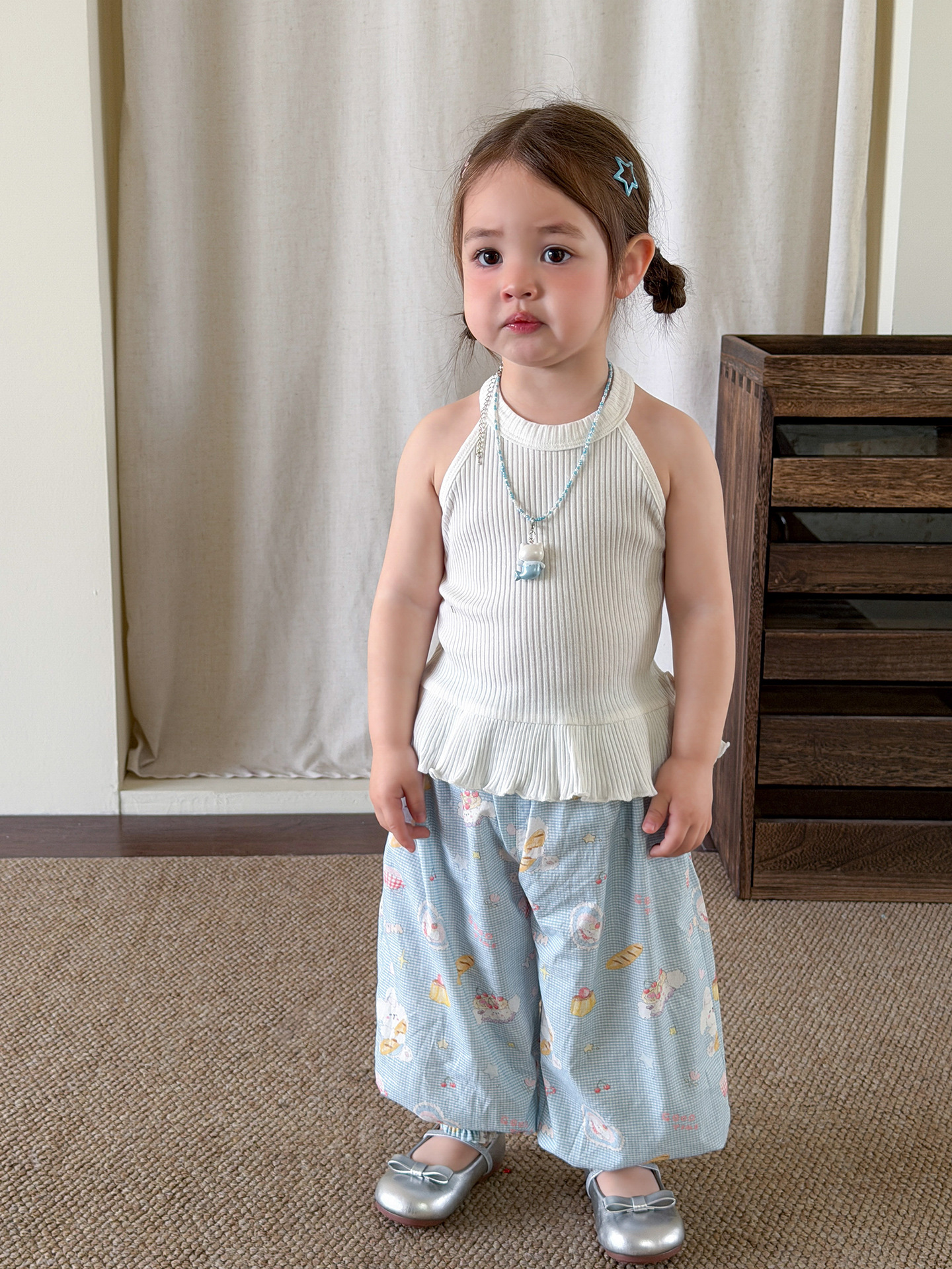 Sugar Pear ropa infantil chaleco de verano delgado 2026 ropa de niños ropa de bebé tipo A chaqueta de cinturón de bebé