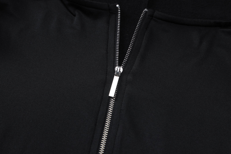 Women Clothing Winter Street Shooting Slim Fit Zipper Long Sleeve Jumpsuit