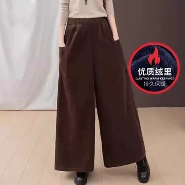 Оригинальный счетчик внешней торговли отозвал бархатные теплые повседневные брюки