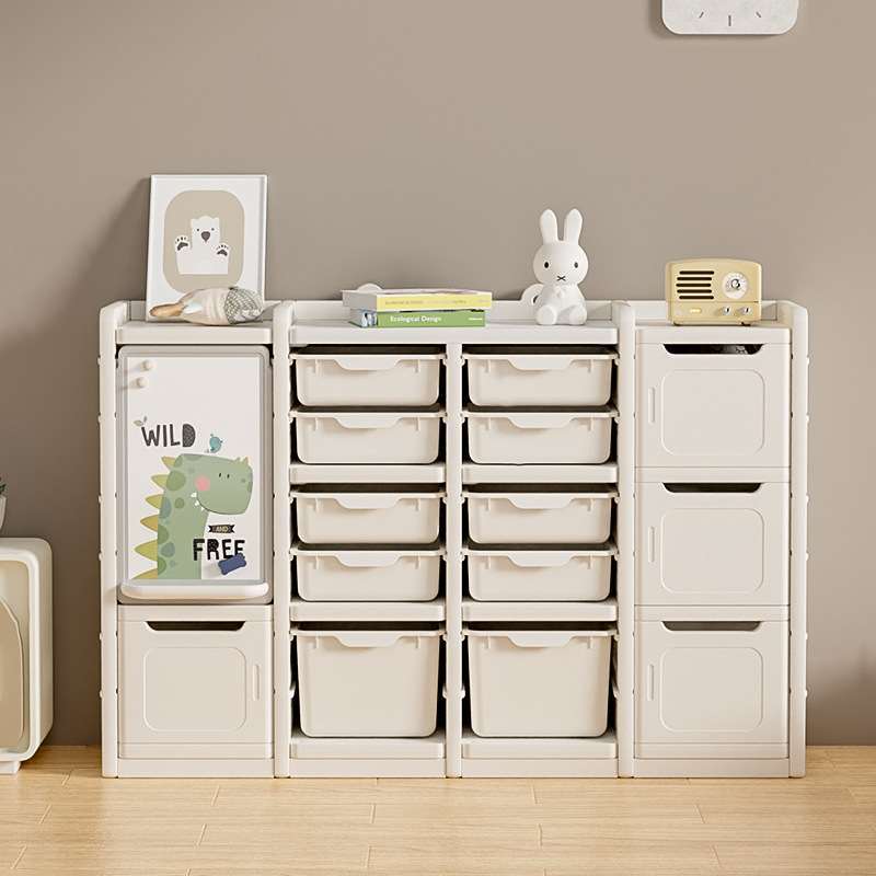 Estante de almacenamiento de juguetes, gabinete de almacenamiento, estante estable, cajón de múltiples capas para niños, gabinete de almacenamiento de gran capacidad, estantería para libros ilustrados