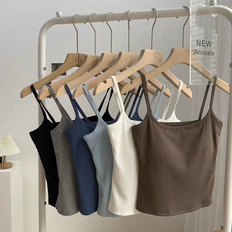 Elastic short base T-shirt sleevless, bra top, tight